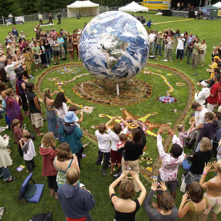 10' EarthBall, IslandFest, Whidbey Island, WA