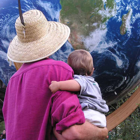 NW Herbal Faire, Deming, WA 16' World Globe at the NW Herbal Faire