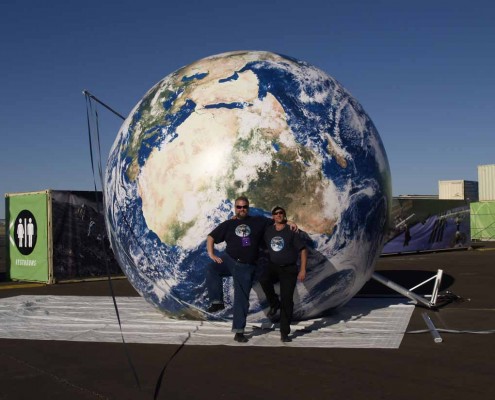 16' EarthBall, Space Symposium, Los Cruces, NM