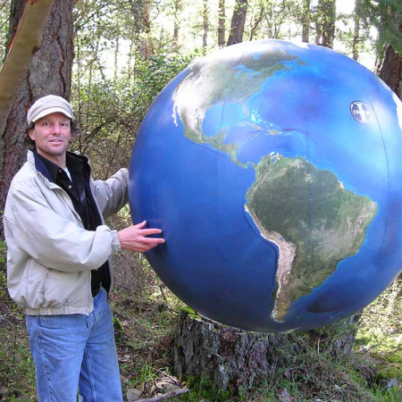 4' Cloudfree EarthBall for The Spanish National Institute for Aerospace Technology (INTA) Custom Globes