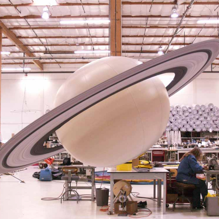5.5' Saturn Globe for Raytheon & JPL Custom Globes