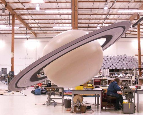5.5' Saturn Globe for Raytheon & JPL Custom Globes