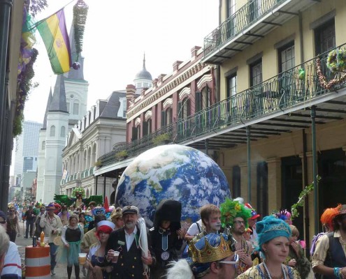 8' EarthBall, Mardi Gras, New Orleans, LA