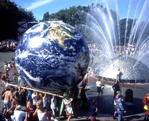 16' EarthBall, Bumbershoot, Seattle, WA