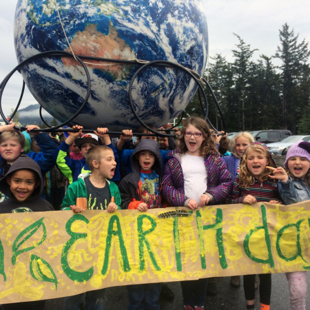 earthday2016 Giant Inflatable Globes Earthballs Earth Day Parade