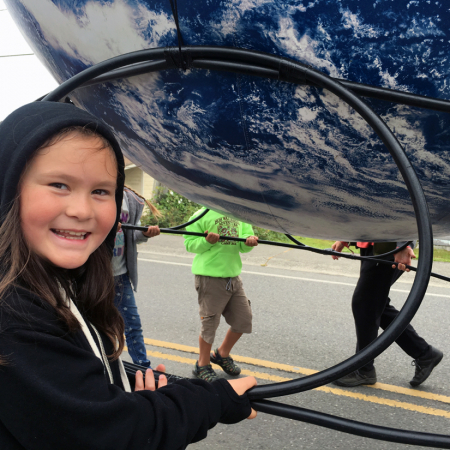 lapushkali Large Inflatable Globes Earthballs for rent for parades