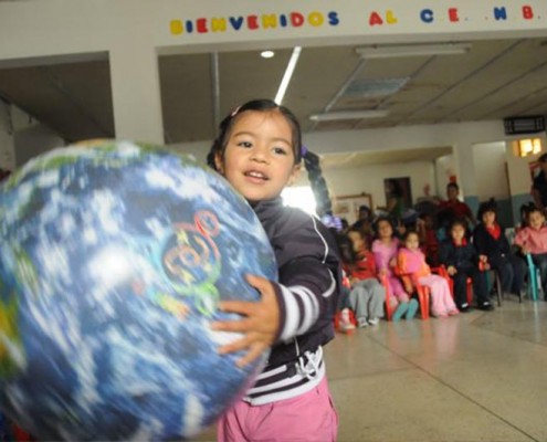Custom Logo 16" EarthBall in Classroom EarthBalls for schools, teachers and homeschoolers